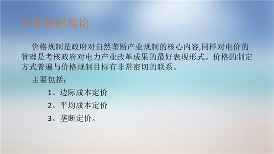 我國(guó)電力價(jià)格規(guī)制現(xiàn)狀、存在的問(wèn)題及原因分析