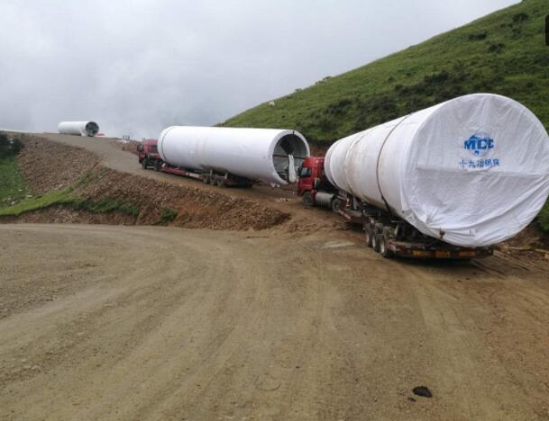 四川能投風(fēng)電會(huì)東雪山風(fēng)電場(chǎng)項(xiàng)目大件運(yùn)輸圓滿收官